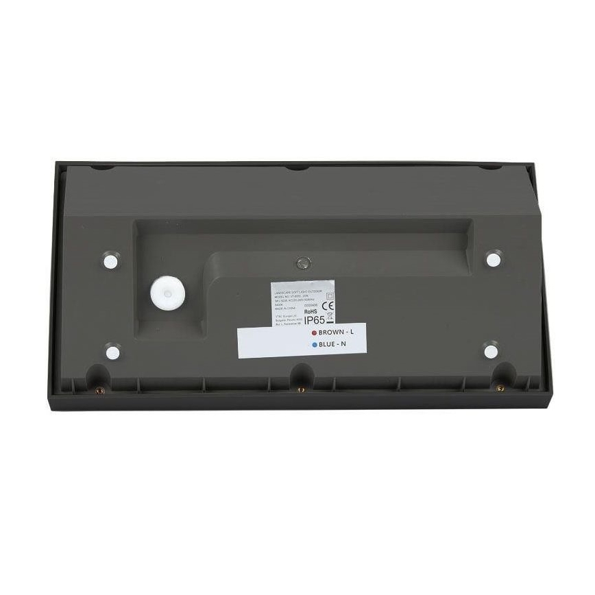 Lámpara de pared LED exterior LED/20W/230V 6400K IP65 negra