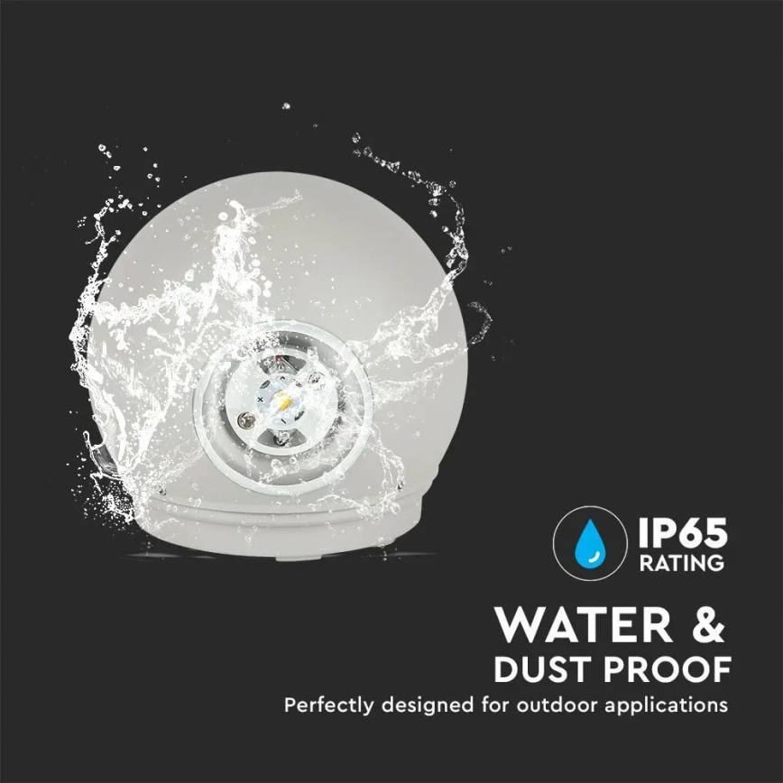 Lámpara de pared LED para exterior LED/6W/230V 3000K IP65 gris