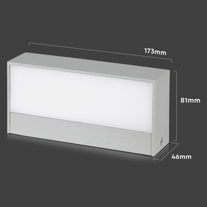 Lámpara de pared LED para exterior LED/9W/230V 4000K IP65