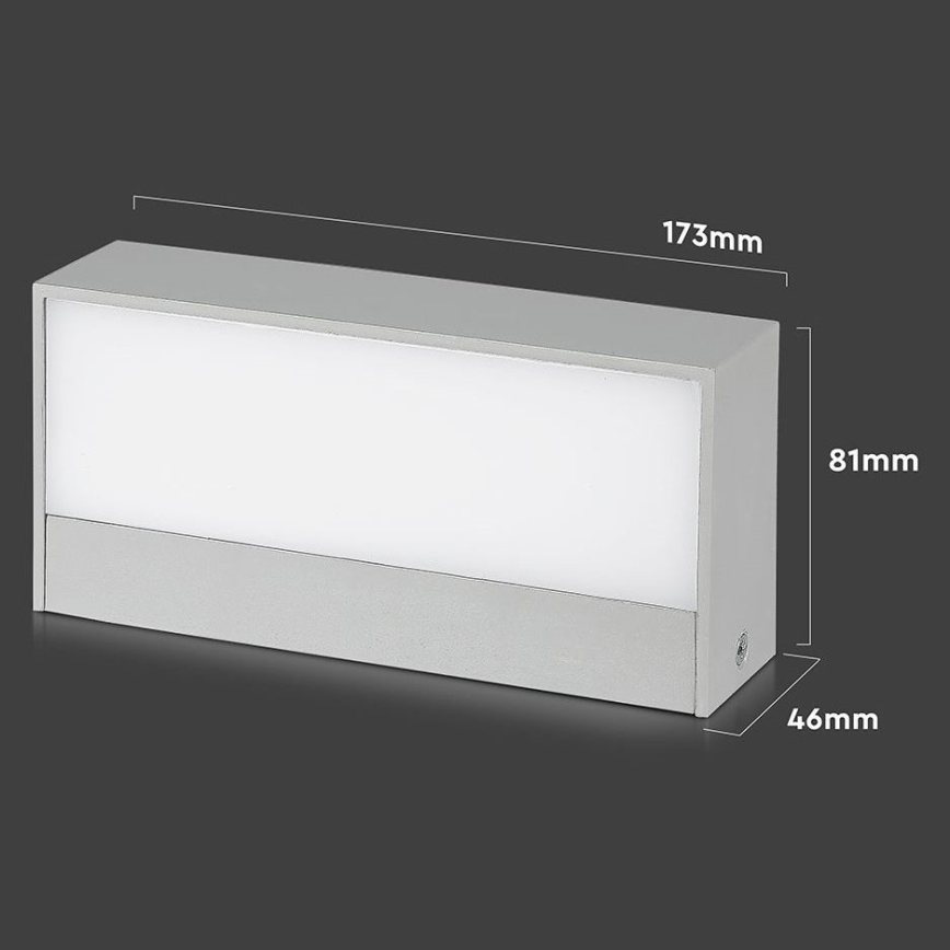 Lámpara de pared LED para exterior LED/9W/230V 4000K IP65