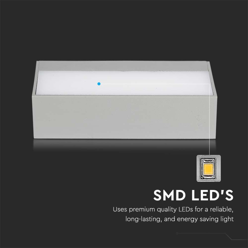 Lámpara de pared LED para exterior LED/9W/230V 6400K IP65