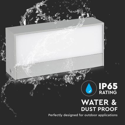 Lámpara de pared LED para exterior LED/9W/230V 6400K IP65