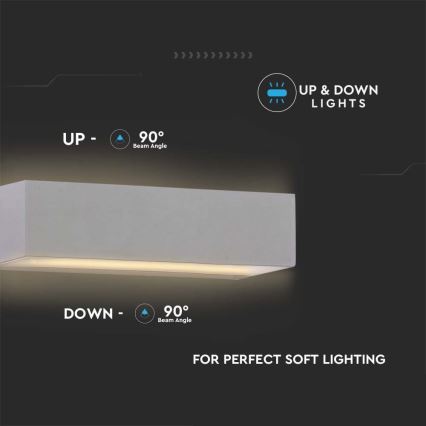 Lámpara de pared LED para exterior LED/9W/230V 6400K IP65