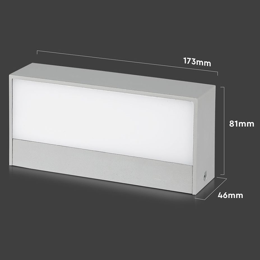 Lámpara de pared LED para exterior LED/9W/230V 6400K IP65