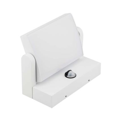 Lámpara de pared LED para exterior con sensor LED/17W/230V 3000K IP65 blanca
