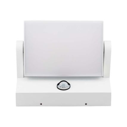 Lámpara de pared LED para exterior con sensor LED/17W/230V 3000K IP65 blanca
