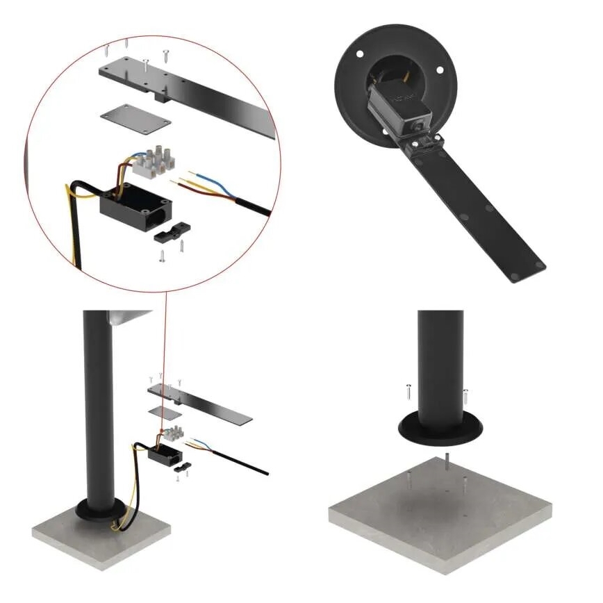 Lámpara LED flexible de exterior NIKA LED/12,5W/230V IP44 80 cm