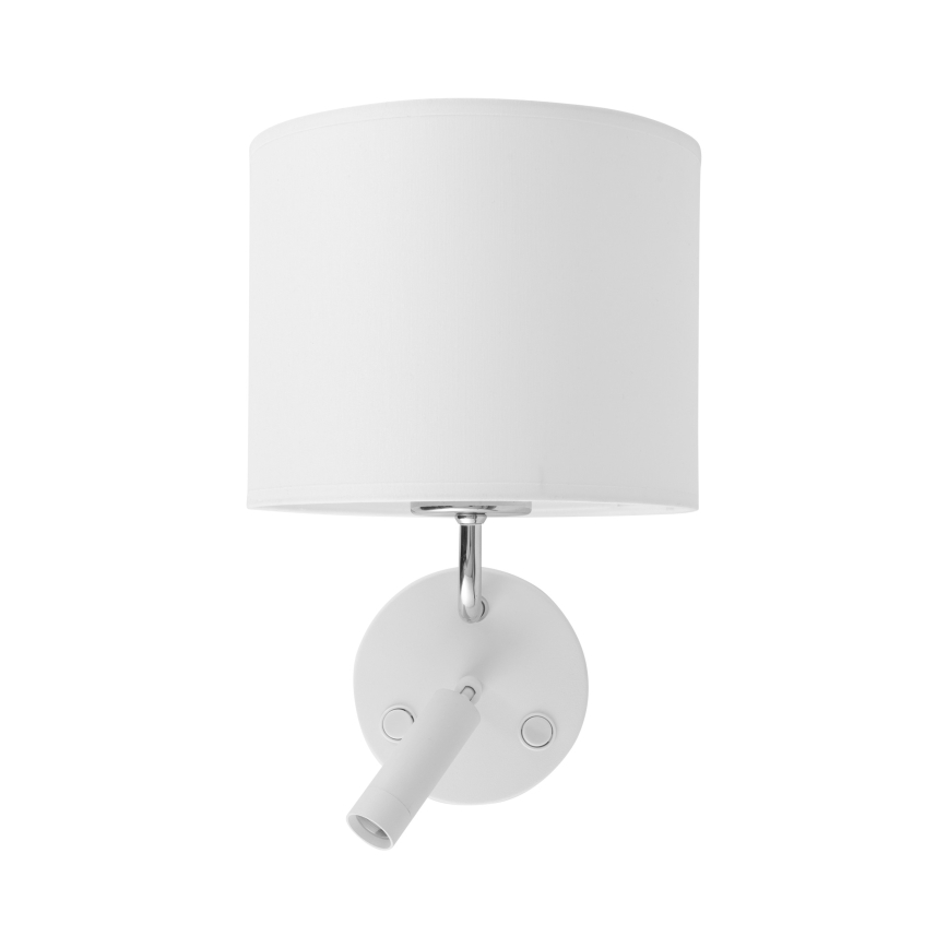 Lámpara LED flexible RICHI 1xE27/15W/230V + LED/3W/230V blanca