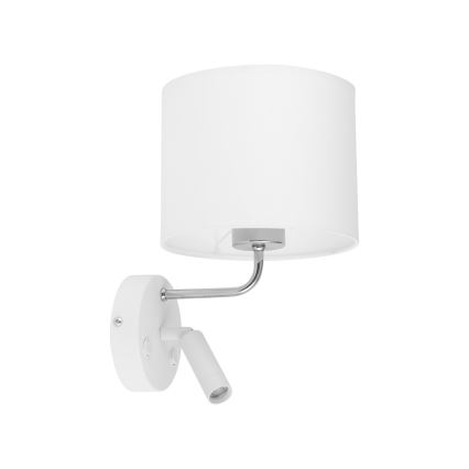 Lámpara LED flexible RICHI 1xE27/15W/230V + LED/3W/230V blanca