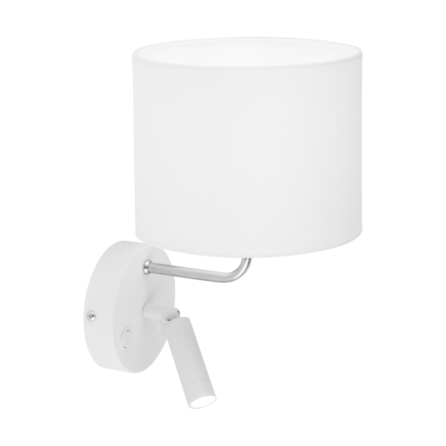 Lámpara LED flexible RICHI 1xE27/15W/230V + LED/3W/230V blanca