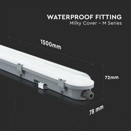 Lámpara LED fluorescente técnica M-SERIES LED/48W/230V 4000K 150cm IP65
