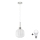 Lámpara LED HARMA 1xE27/60W/230V diámetro 20 cm cromado mate/blanco