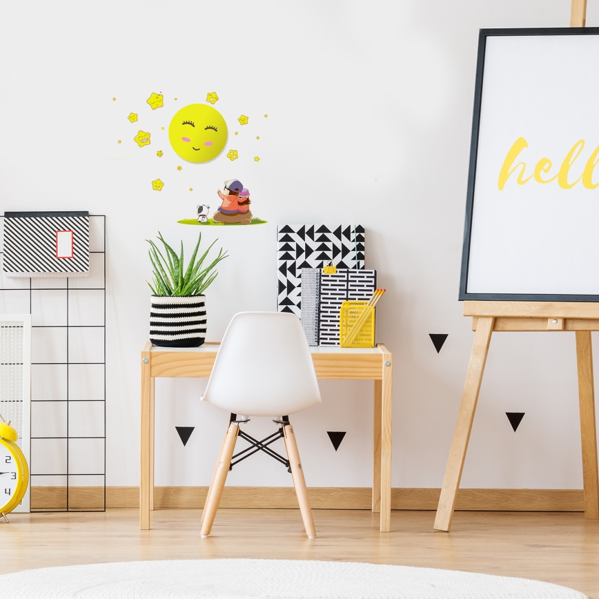 Lámpara de pared LED para niños 1xLED/0,6W/3xAAA