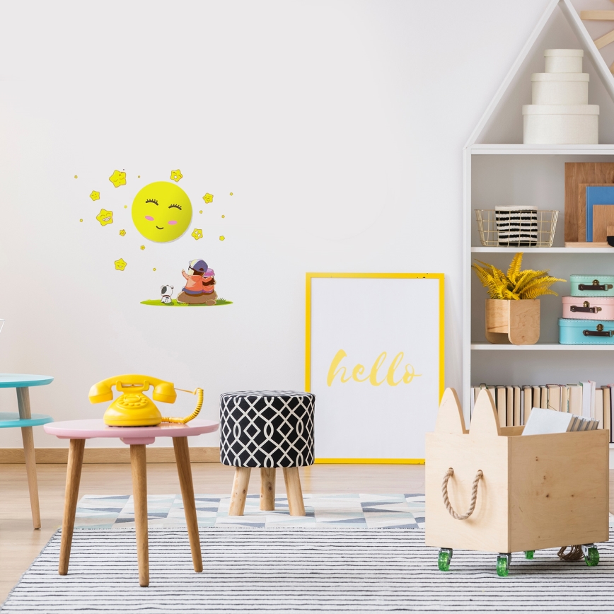 Lámpara de pared LED para niños 1xLED/0,6W/3xAAA