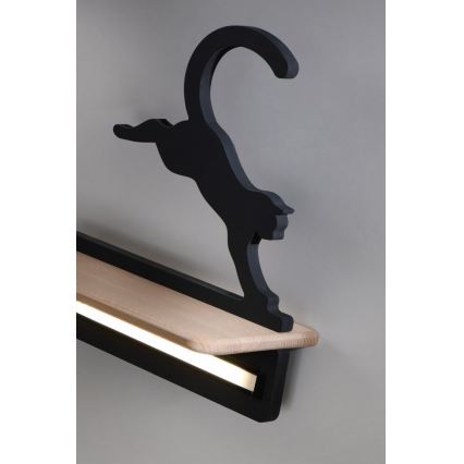 Lámpara de pared infantil LED con estante JUMPING CAT LED/5W/230V,