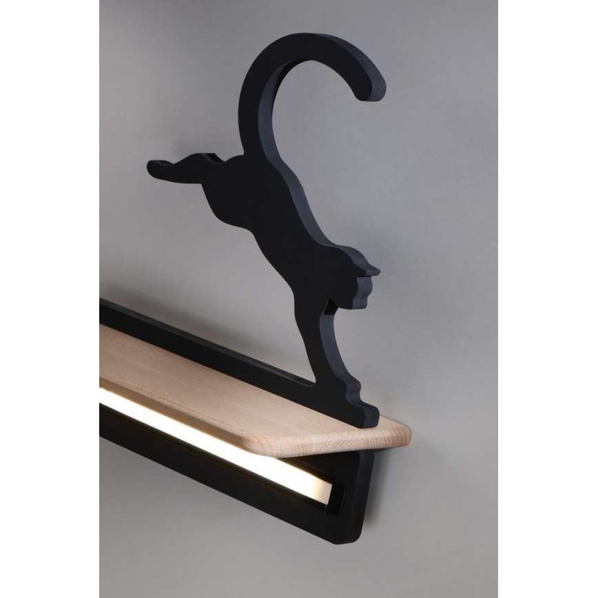 Lámpara de pared infantil LED con estante JUMPING CAT LED/5W/230V,