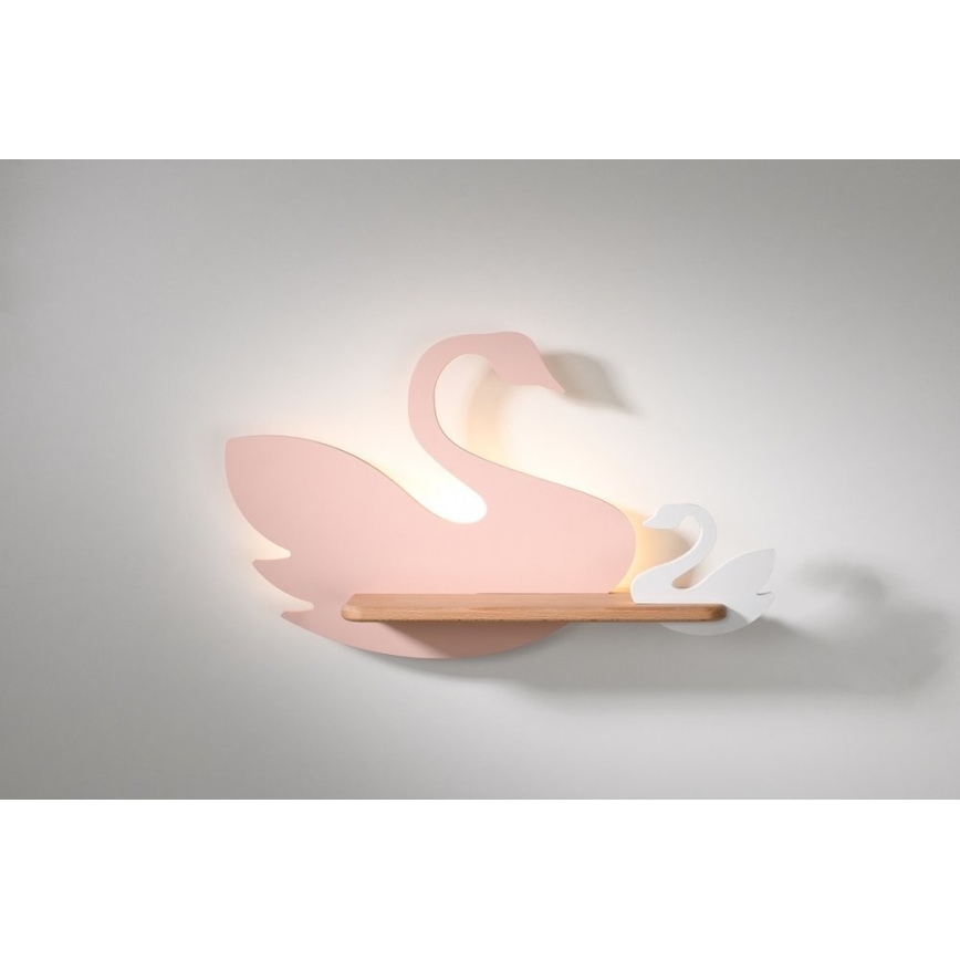Lámpara de pared infantil LED con estante SWAN LED/5W/230V,