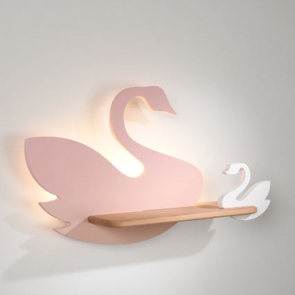 Lámpara de pared infantil LED con estante SWAN LED/5W/230V,
