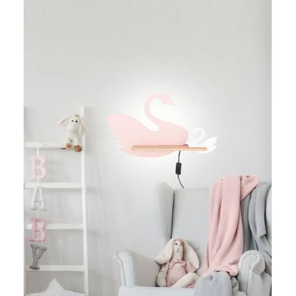 Lámpara de pared infantil LED con estante SWAN LED/5W/230V,