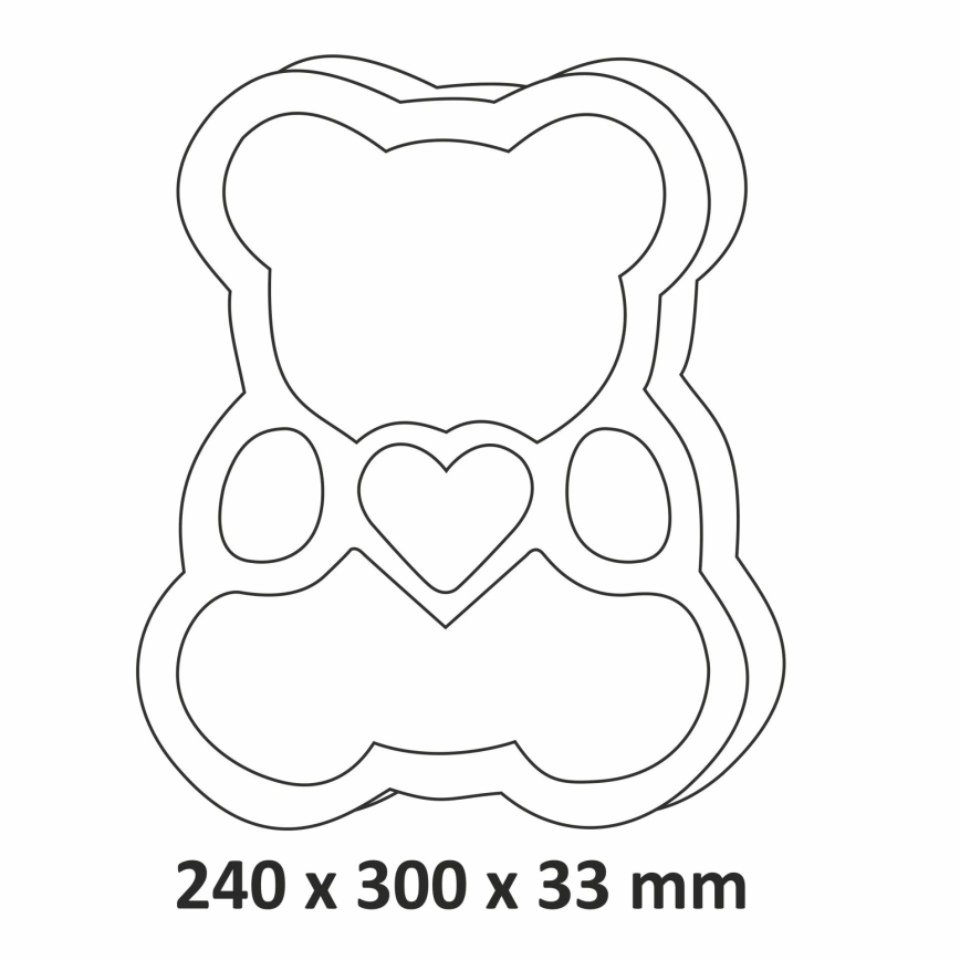 Lámpara LED infantil LED/2xAA azul oso