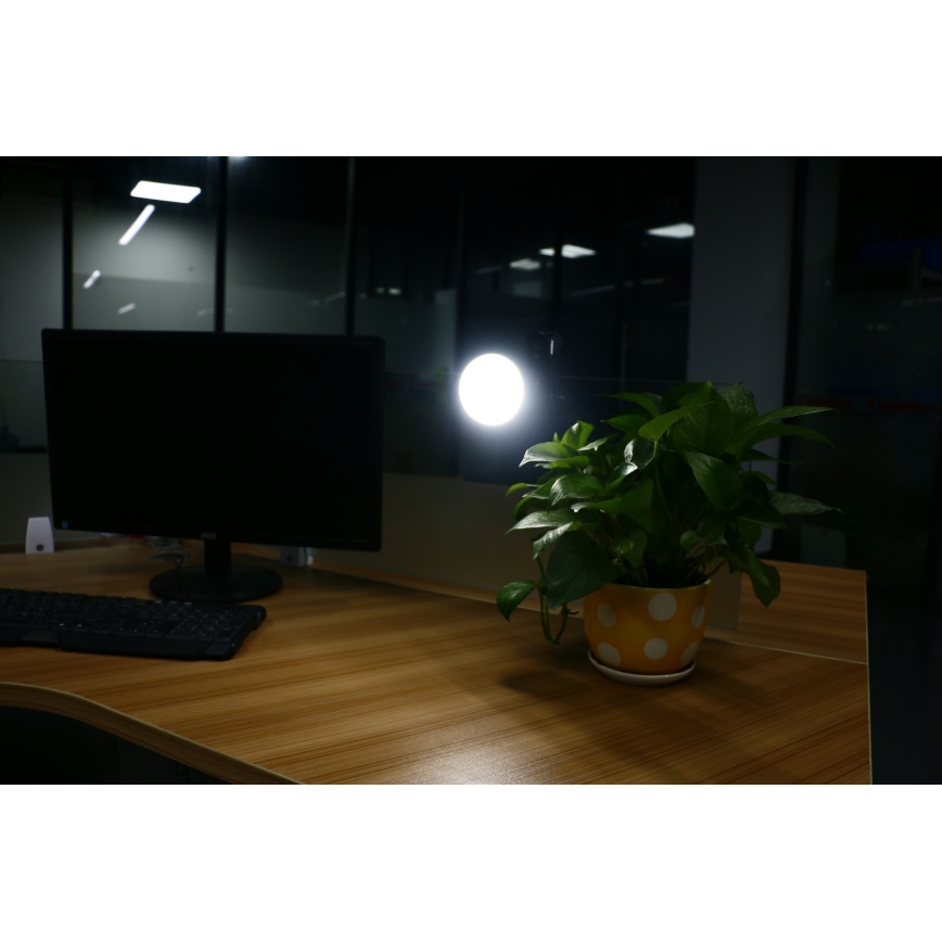 Lámpara LED KLIP con carga USB LED/5W/5V 4000K