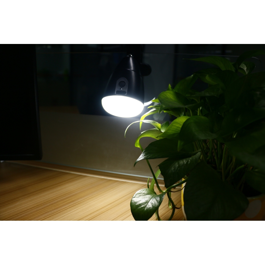 Lámpara LED KLIP con carga USB LED/5W/5V 4000K