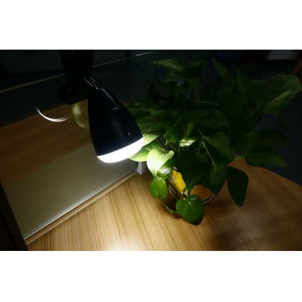 Lámpara LED KLIP con carga USB LED/5W/5V 4000K