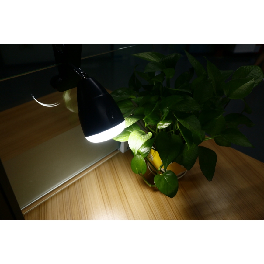 Lámpara LED KLIP con carga USB LED/5W/5V 4000K