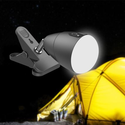Lámpara LED KLIP con carga USB LED/5W/5V 4000K