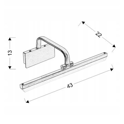 Lámpara LED para cuadro HANG LED/8W/230V