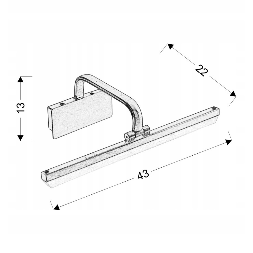 Lámpara LED para cuadro HANG LED/8W/230V
