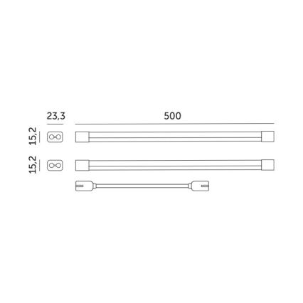 Lámpara LED para debajo de mueble de cocina para cultivar plantas GROWLY 2xLED/8,5W/230V blanco