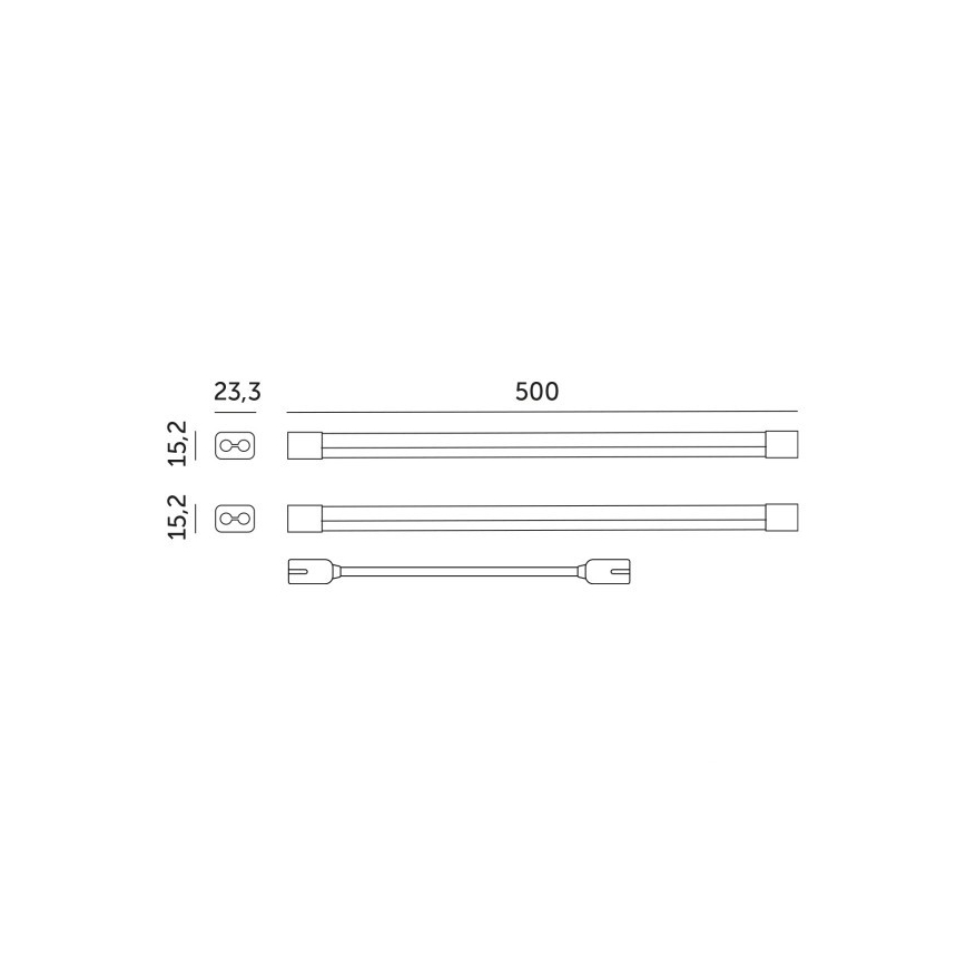 Lámpara LED para debajo de mueble de cocina para cultivar plantas GROWLY 2xLED/8,5W/230V blanco