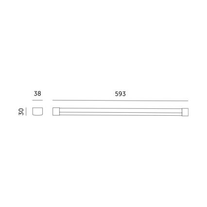 Lámpara LED para debajo de mueble de cocina para cultivar plantas GROWLY LED/9W/230V blanco