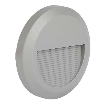 Lámpara LED para escaleras exterior LED/2W/230V IP65 3000K gris