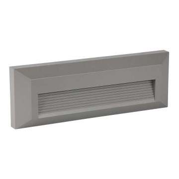 Lámpara LED para escaleras exterior LED/3W/230V IP65 3000K gris