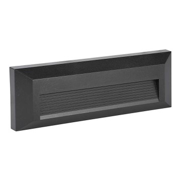 Lámpara LED para escaleras exterior LED/3W/230V IP65 4000K negra