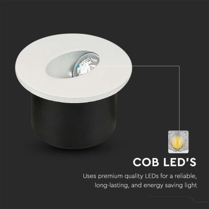 Lámpara LED para escaleras LED/3W/230V 4000K blanco