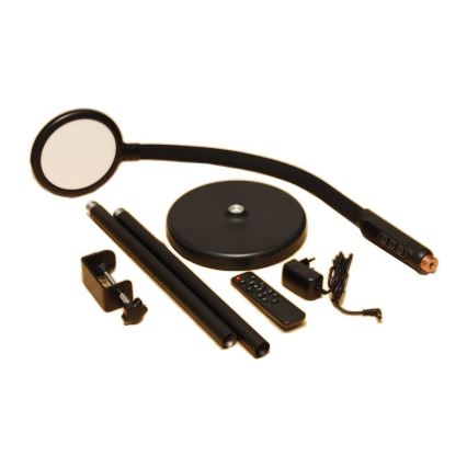 Lámpara LED táctil regulable 3en1 LED/12W/230V negro CRI 90 + control remoto