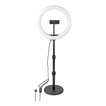 Lámpara LED regulable con soporte y soporte para vlogging LED/6W/USB 2700-6700K