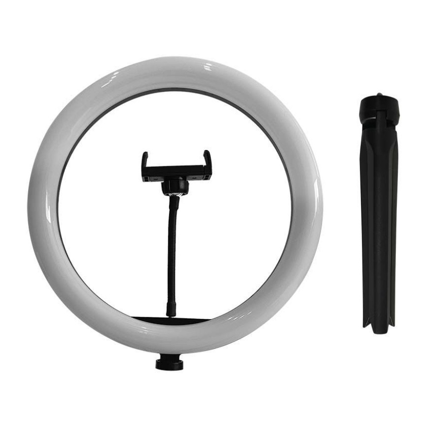 Lámpara LED regulable con trípode y soporte para vlogging LED/10W/5V 3200-5500K