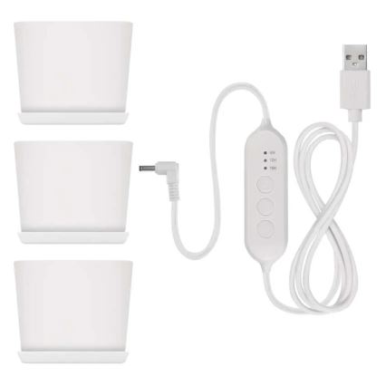 Lámpara LED regulable de interior para cultivo de plantas GROW LED/7W/5V