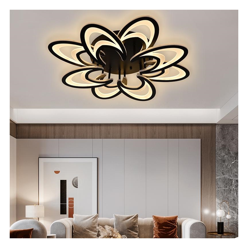 Lámpara de techo LED regulable LED/125W/230V 3000-6500K con mando a distancia