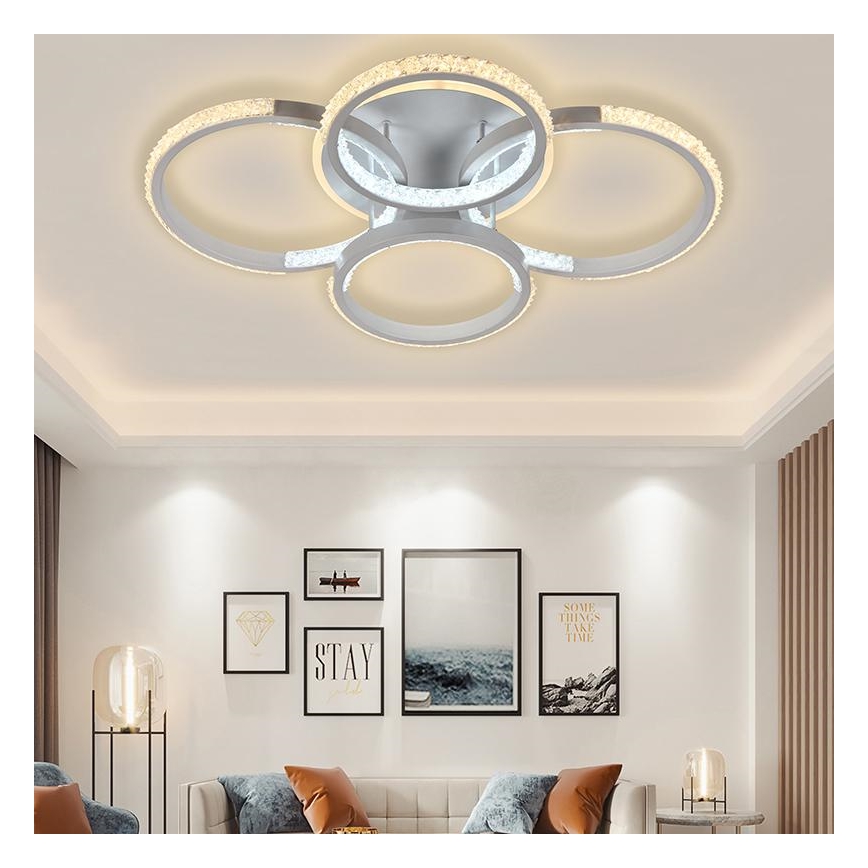 Lámpara de techo LED regulable LED/80W/230V 3000-6500K + mando a distancia