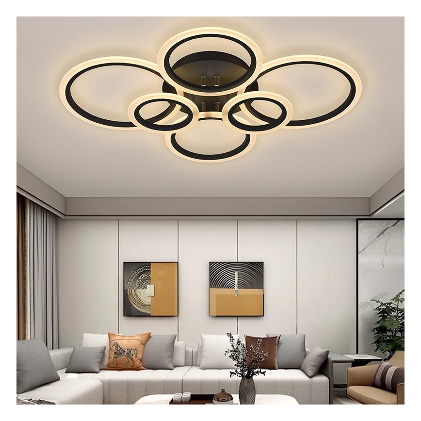 Lámpara de techo LED regulable LED/85W/230V 3000-6500K + mando a distancia