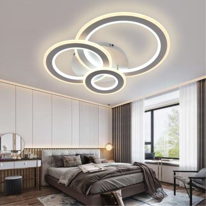 Lámpara de techo LED regulable LED/90W/230V 3000-6500K con mando a distancia