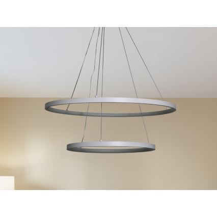 Lámpara colgante LED regulable con cable LED/75W/230V 3000-6500K Ø 60 cm + mando a distancia