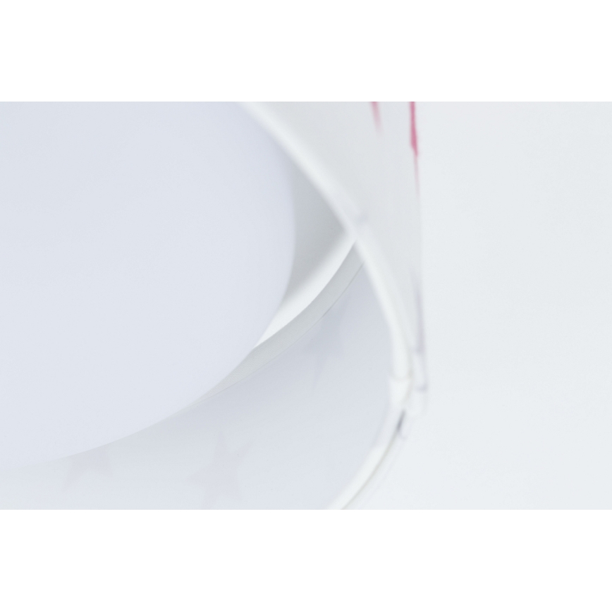 Plafón LED regulable para niños SMART GALAXY KIDS LED/24W/230V 3000-6500K estrellas blanco/rosa/gris + mando a distancia