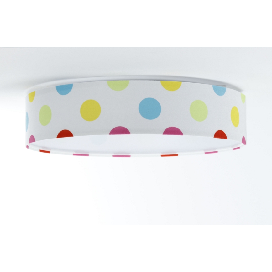 Plafón LED regulable SMART GALAXY KIDS LED/24W/230V 3000-6500K lunares multicolor + mando a distancia