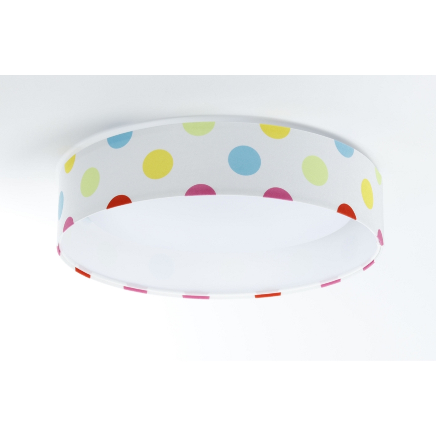 Plafón LED regulable SMART GALAXY KIDS LED/24W/230V 3000-6500K lunares multicolor + mando a distancia